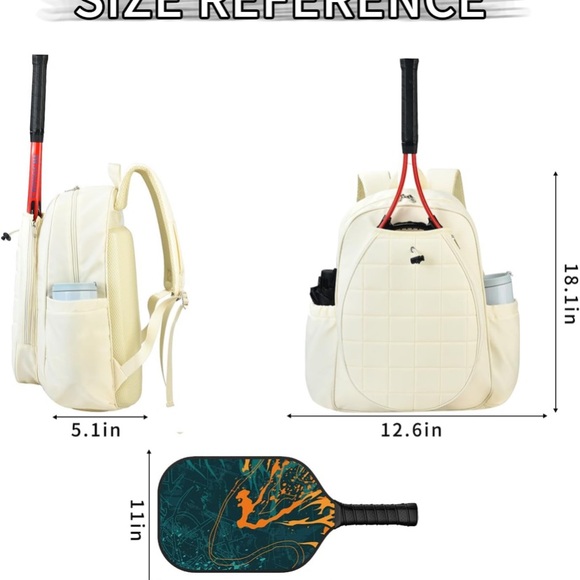 Tracebbg Pickleball Bag, Pickleball Bag Universal Badminton Tennis Bags - Picture 5 of 8